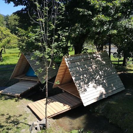 Kamp na Otoku Hotel Ljubno Bagian luar foto