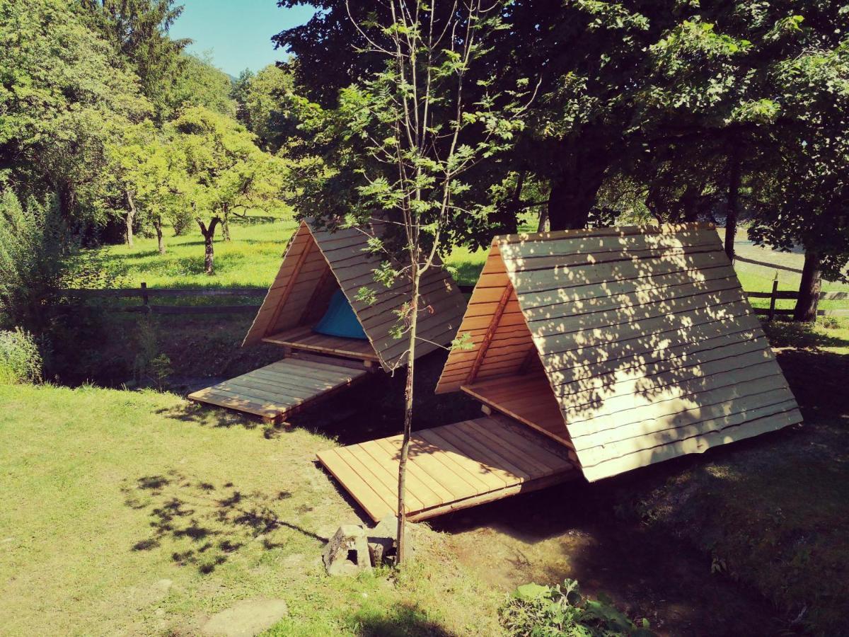 Kamp na Otoku Hotel Ljubno Bagian luar foto