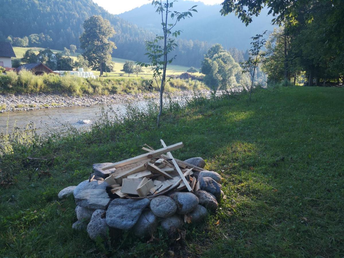 Kamp na Otoku Hotel Ljubno Bagian luar foto