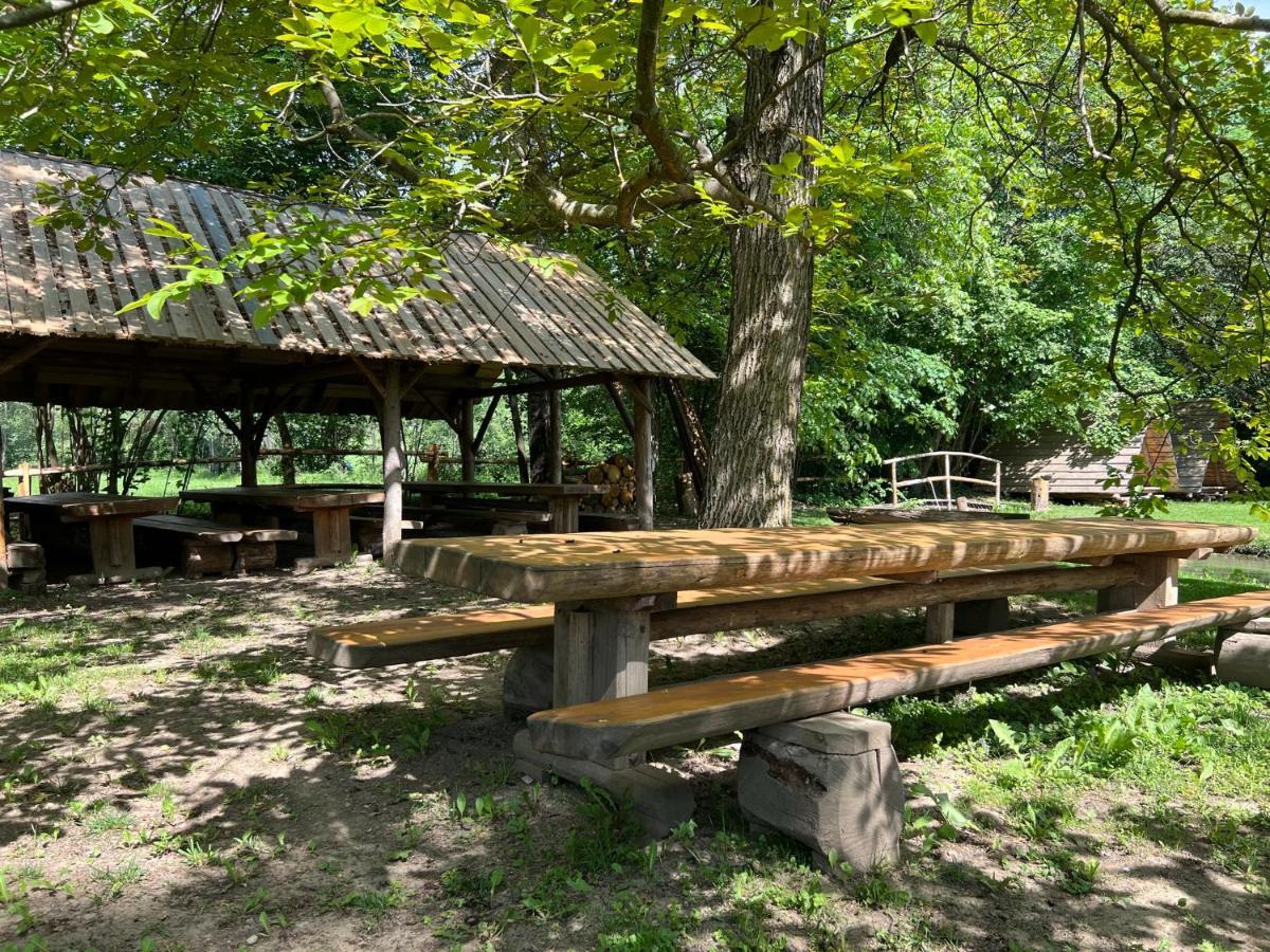 Kamp na Otoku Hotel Ljubno Bagian luar foto